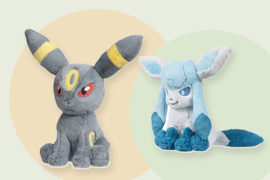 Umbreon and Glaceon plush collection